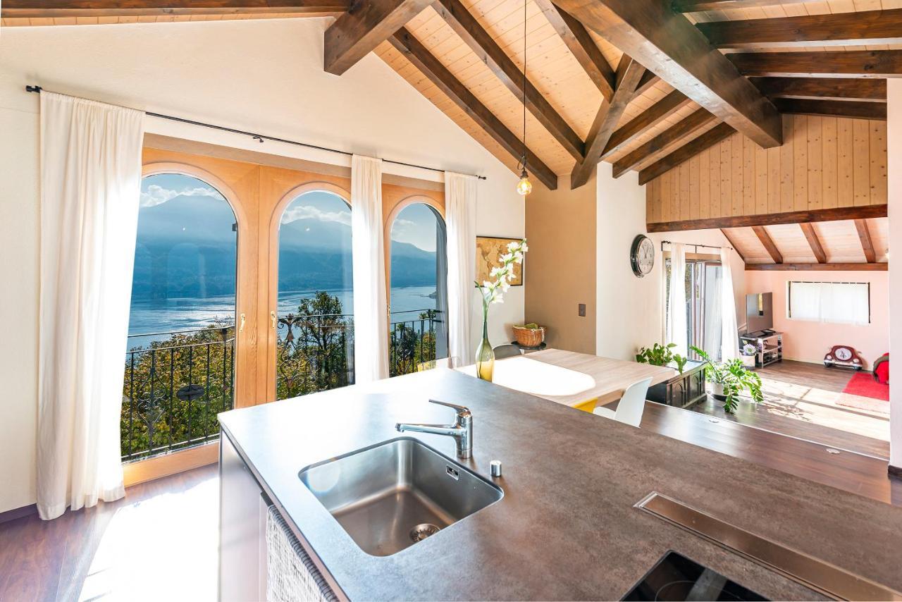 Casa Luna - Wonderful Lake View Brione sopra Minusio エクステリア 写真