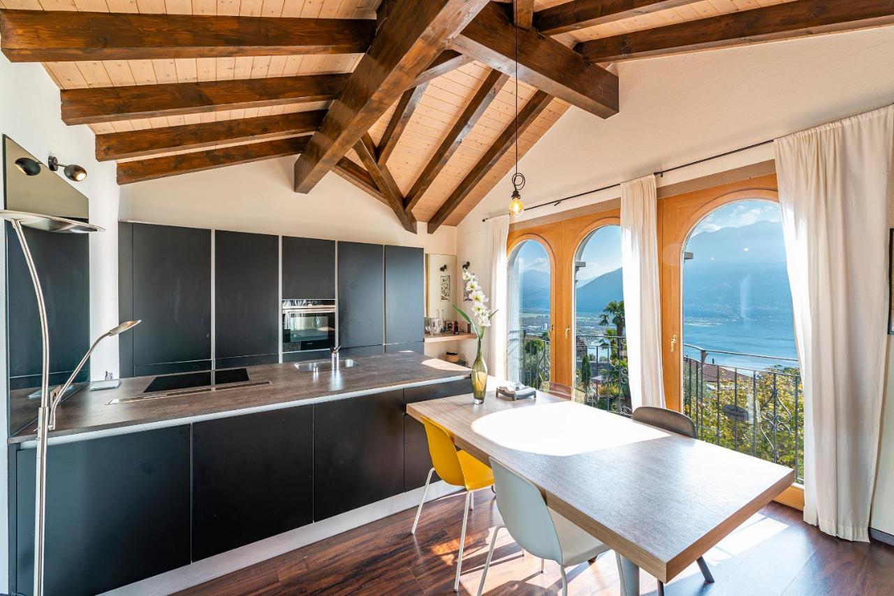 Casa Luna - Wonderful Lake View Brione sopra Minusio エクステリア 写真